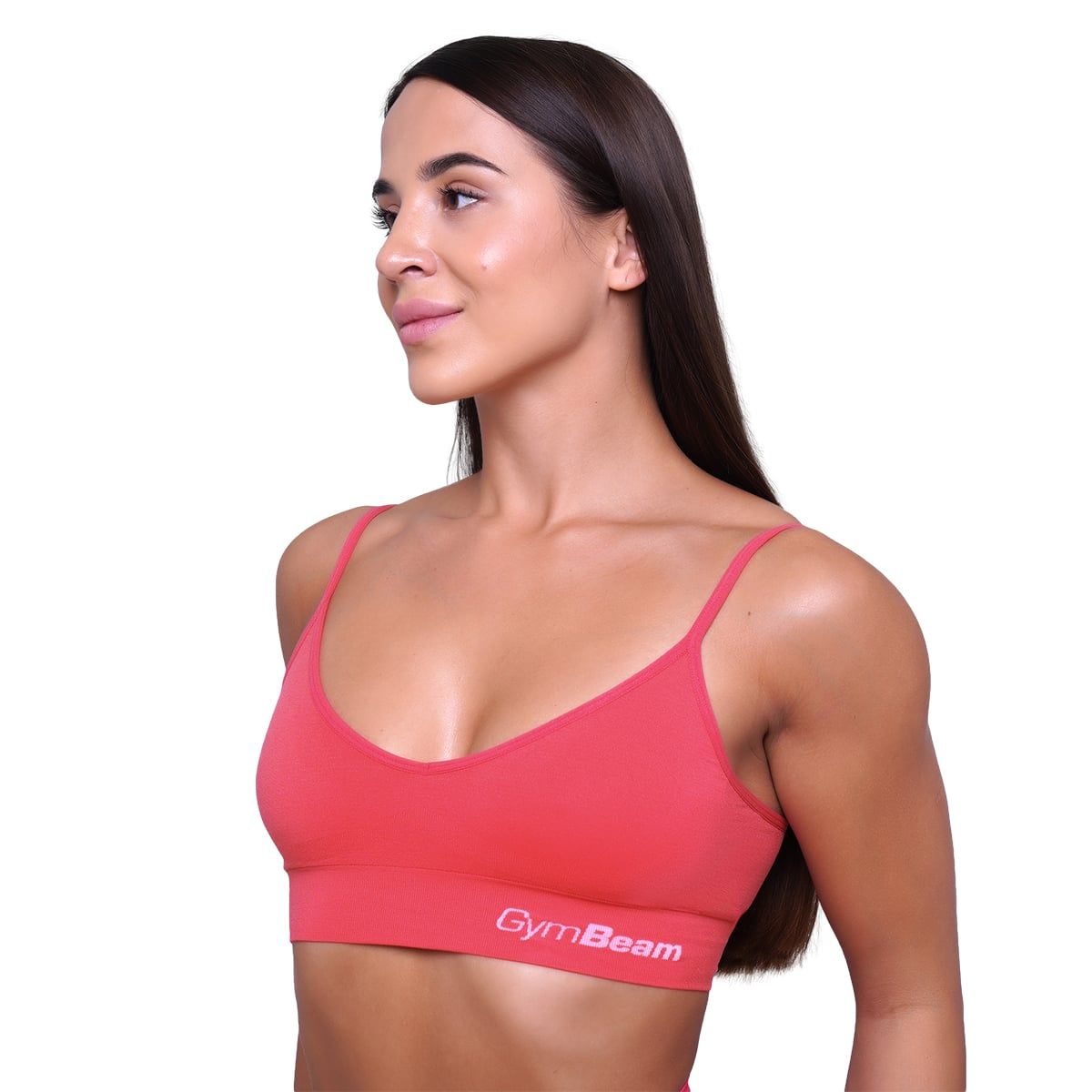GymBeam Sport-BH Damen Triangle mit verstellbaren Trägern in Pink