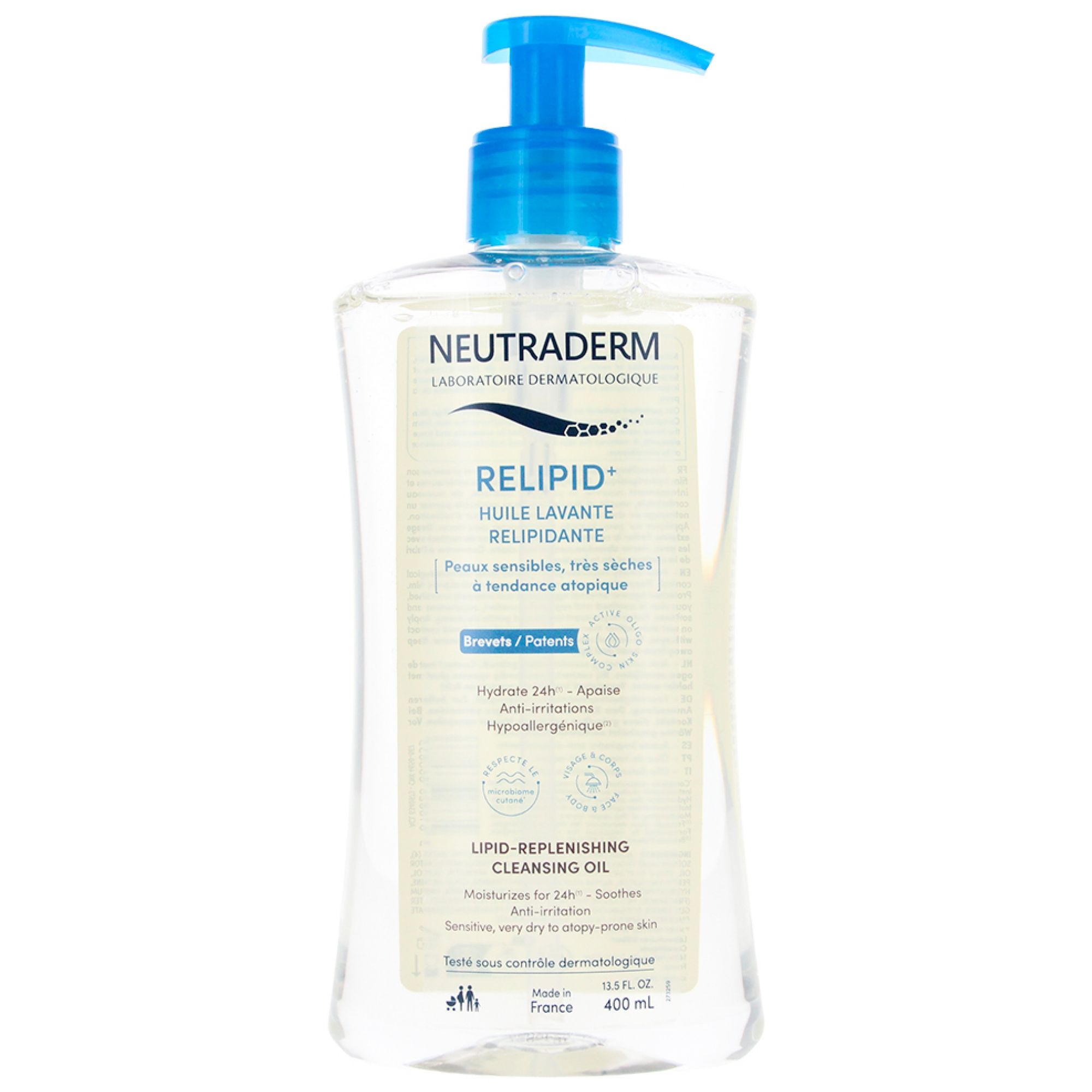 Neutraderm Relipid+-Reinigungsöl 5x8,5x20 cm