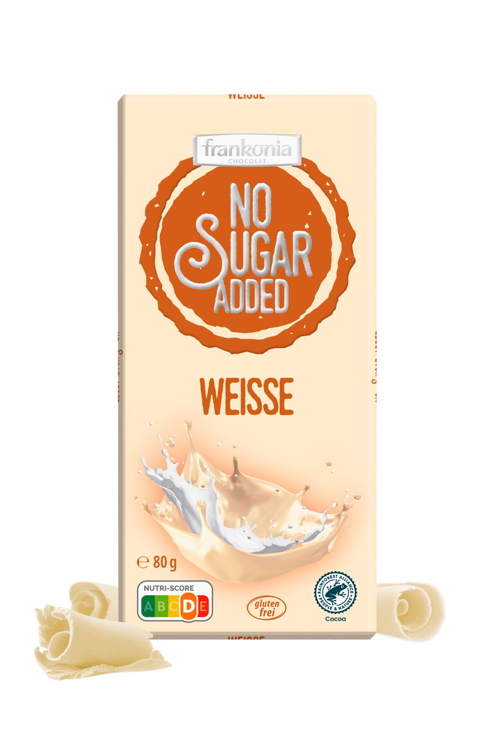 Frankonia No Sugar Added Weisse Schokolade 80 G Shop Apotheke