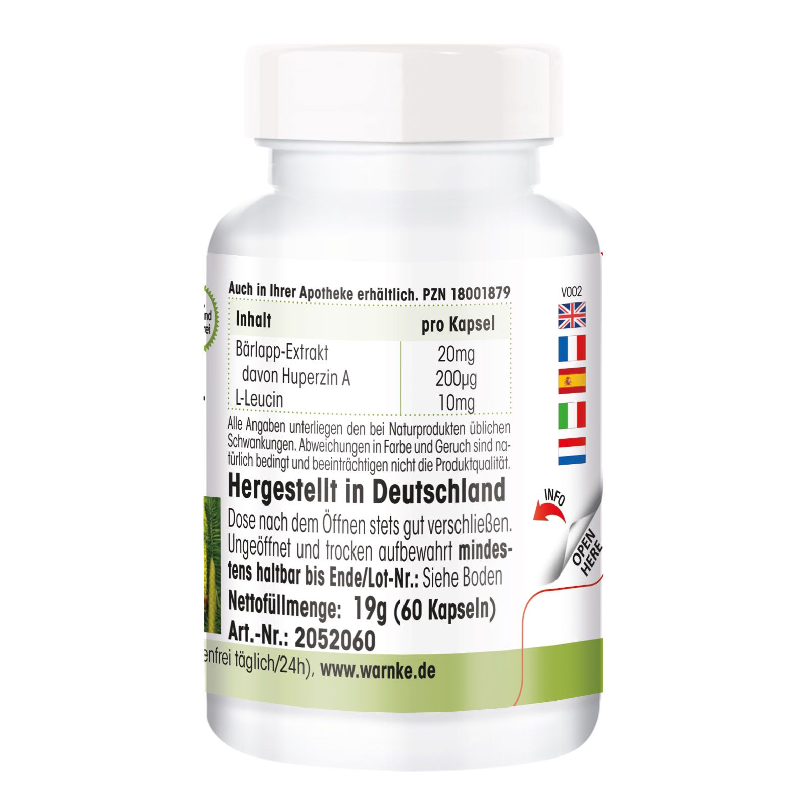 Warnke Vitalstoffe | Bärlapp-Extrakt 20mg