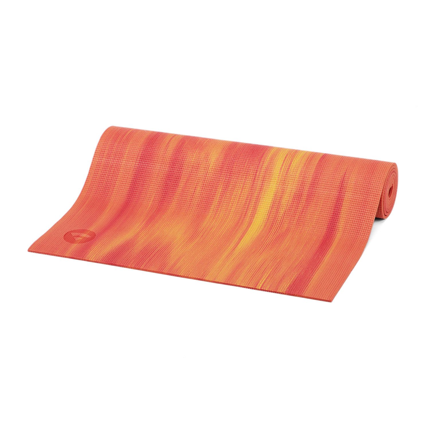 Yogamatte Ganges, PVC rot/orange marmoriert 940-R