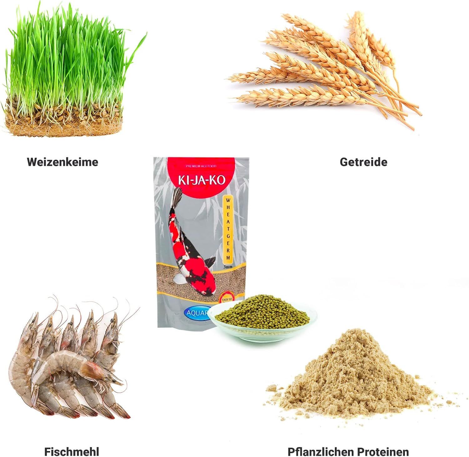 KI-JA-KO Koifischfutter Wheatgerm