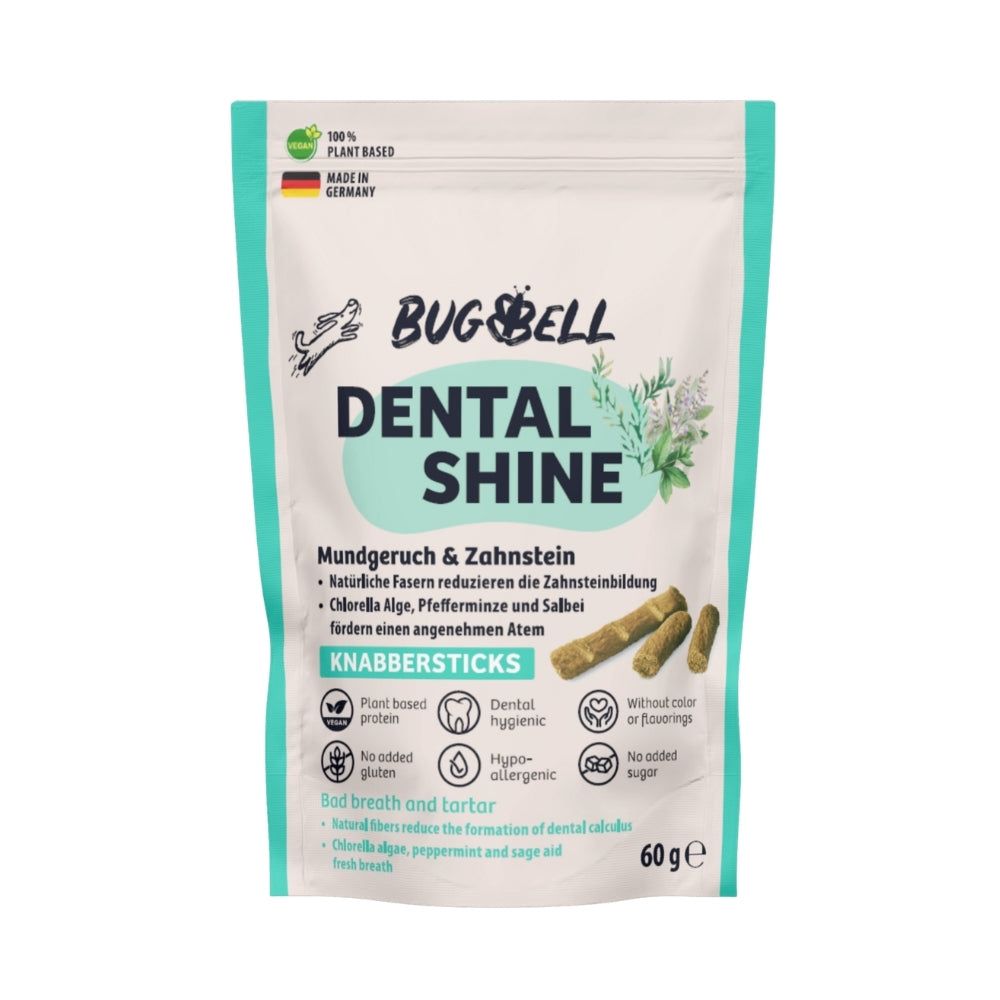 BugBell Knabbersticks Dental Shine - Mundgeruch & Zahnstein 60 g Futter