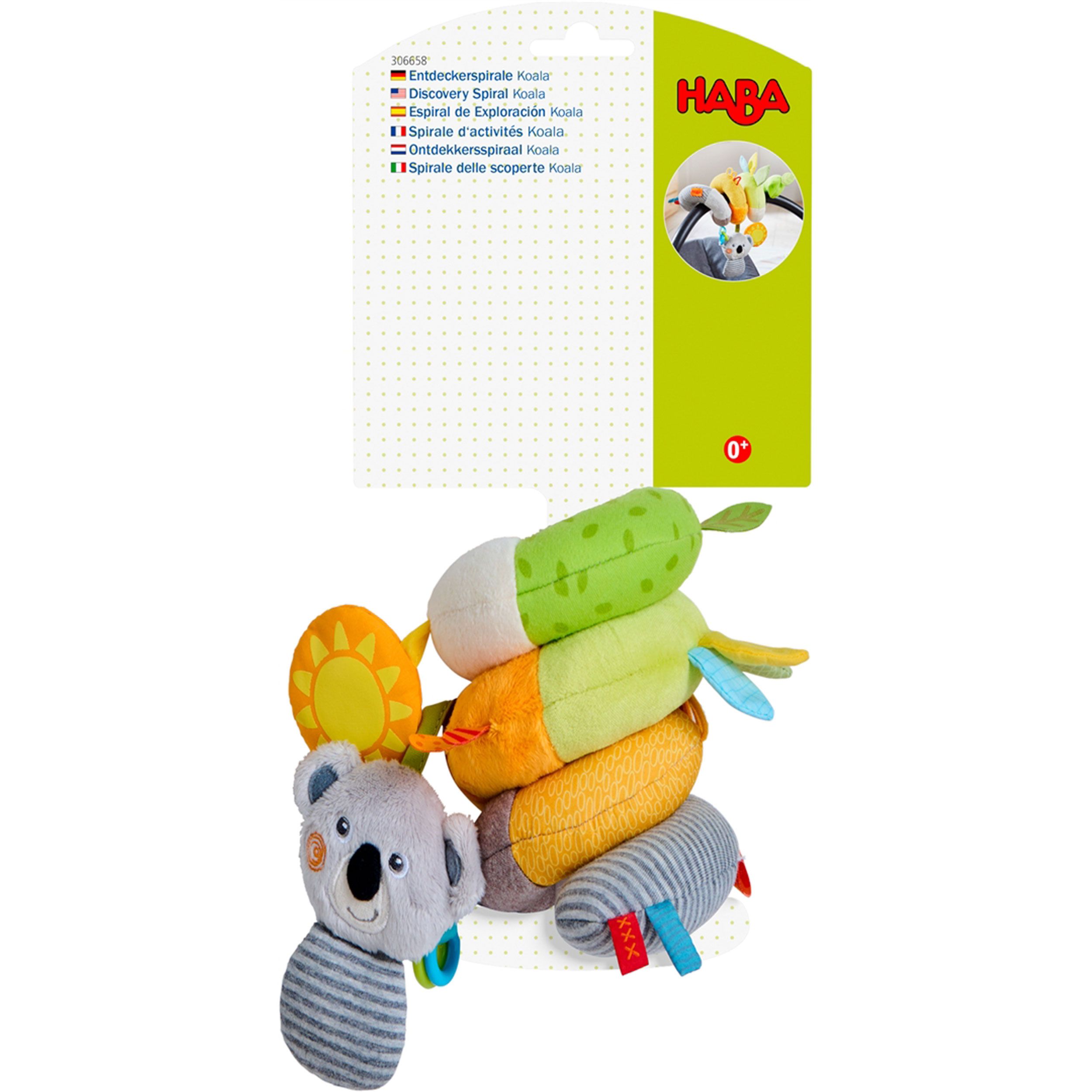 Haba Entdeckerspirale Koala, Anhänger für Kinderwagen, ab 6 Monaten 1 St