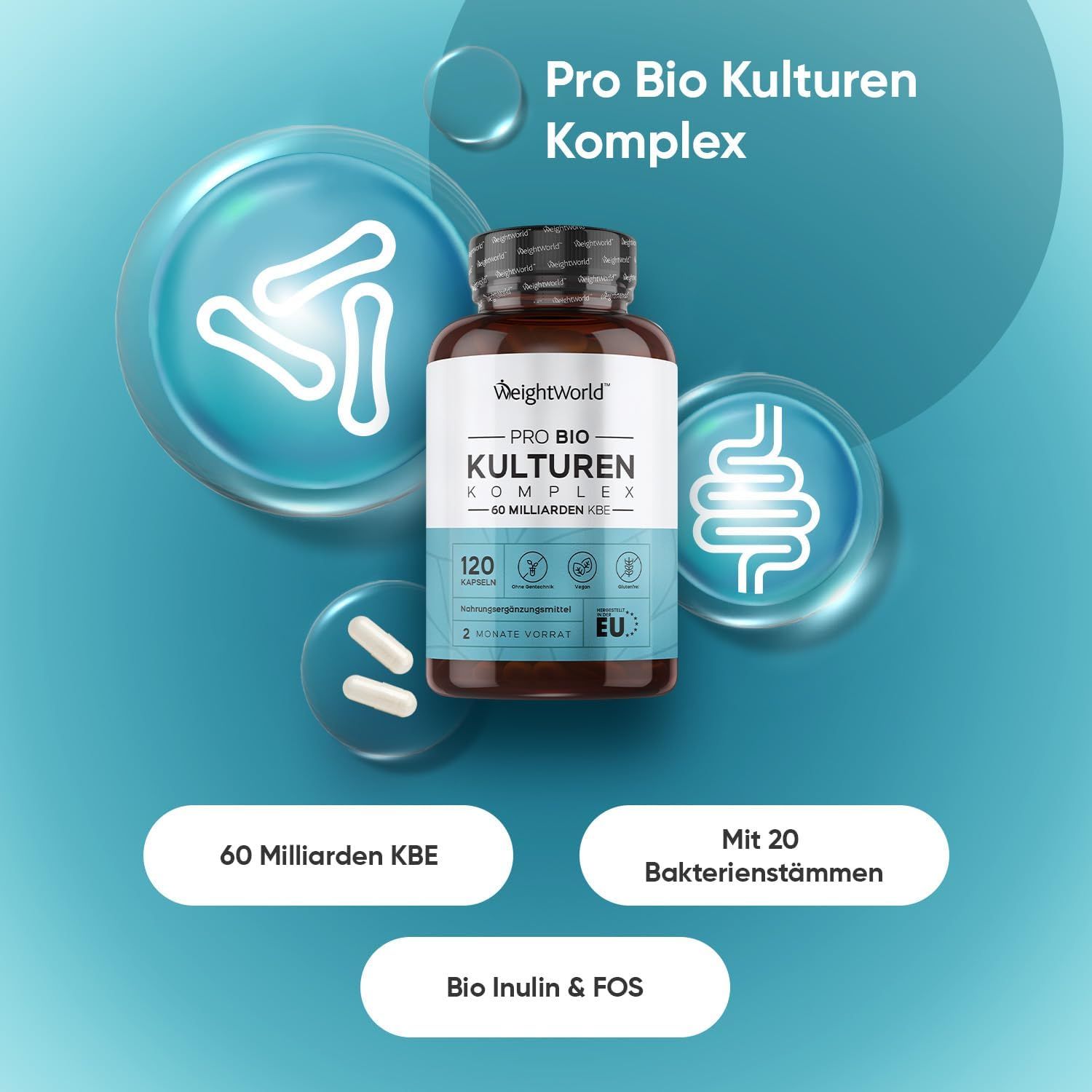 WeightWorld Pro Bio Kulturen Komplex  Kapseln