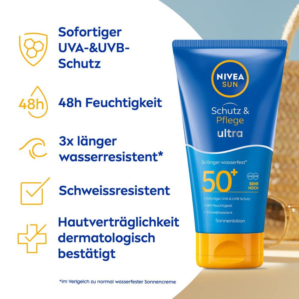 NIVEA SUN Schutz & Pflege Ultra Sonnenlotion LSF 50+ Ultra