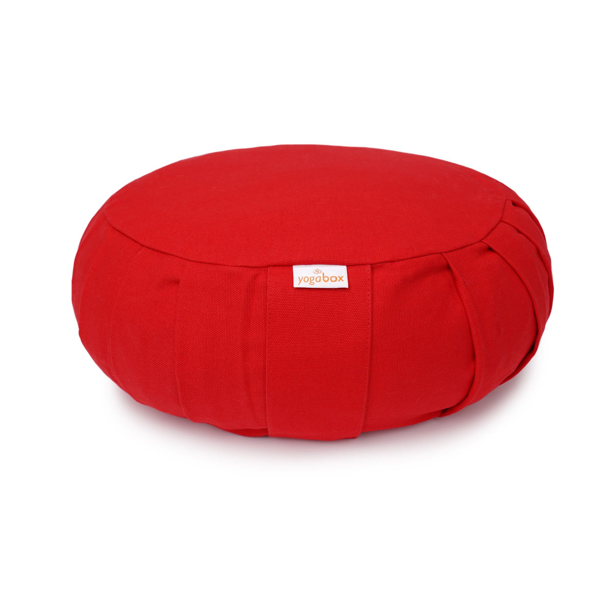 yogabox Meditationskissen / Yogakissen Zafu BASIC mit ZIP - rot - 31 x 31 x 15,0 cm