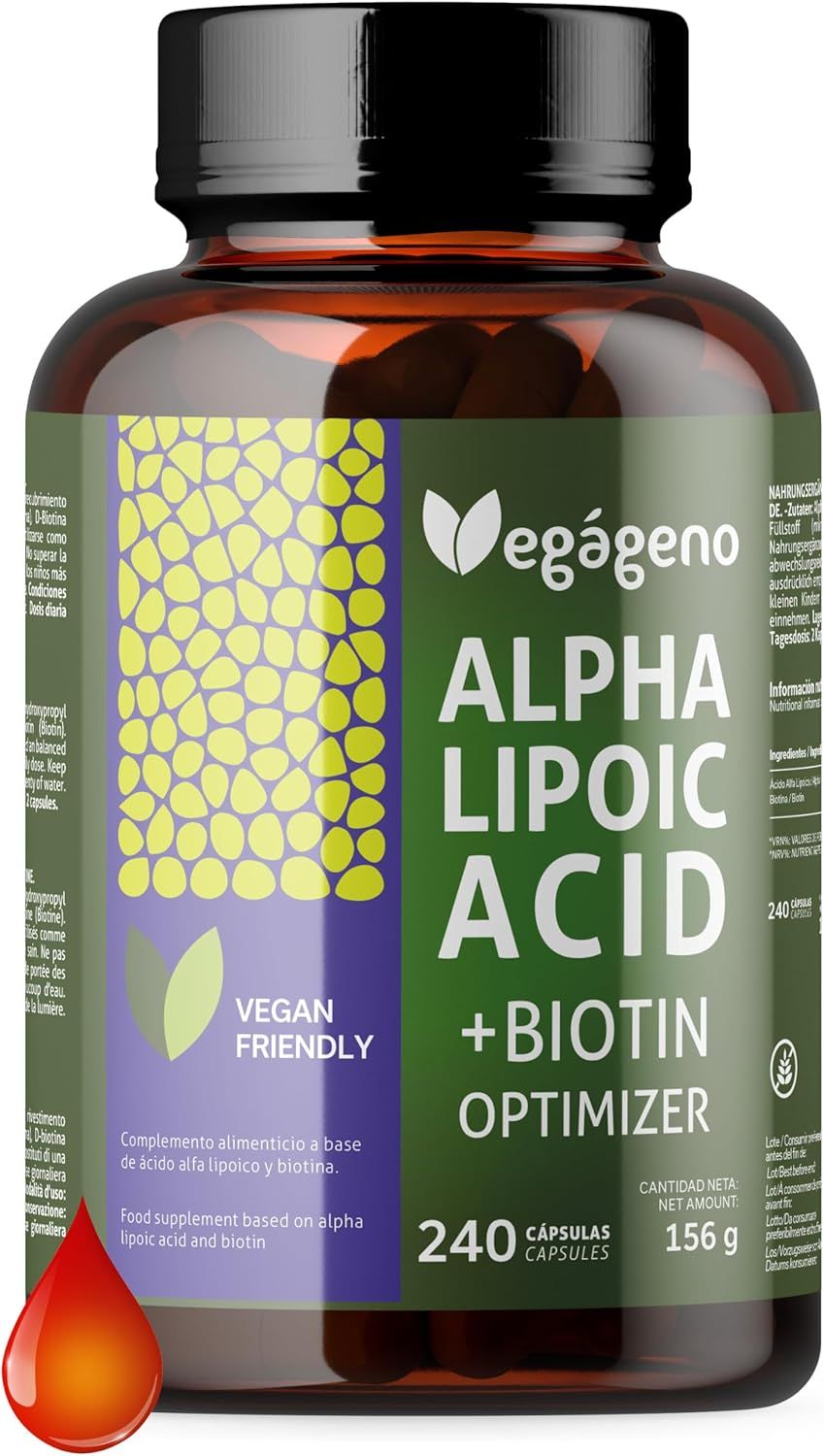 Vegágeno Alpha-Liponsäure + Biotin Kapseln 240 St