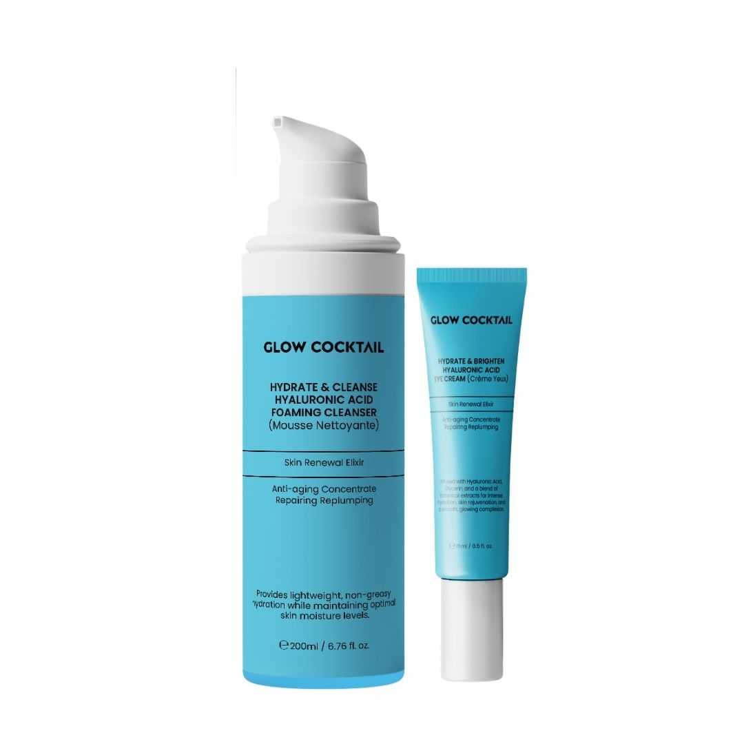 Glow Cocktail Detergente idratante e detergente + crema contorno occhi illuminante