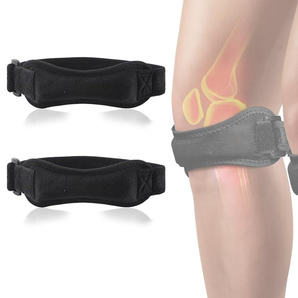 Cinturino Rotuleo 2 Pezzi – Supporto per Tendinite Rotulea