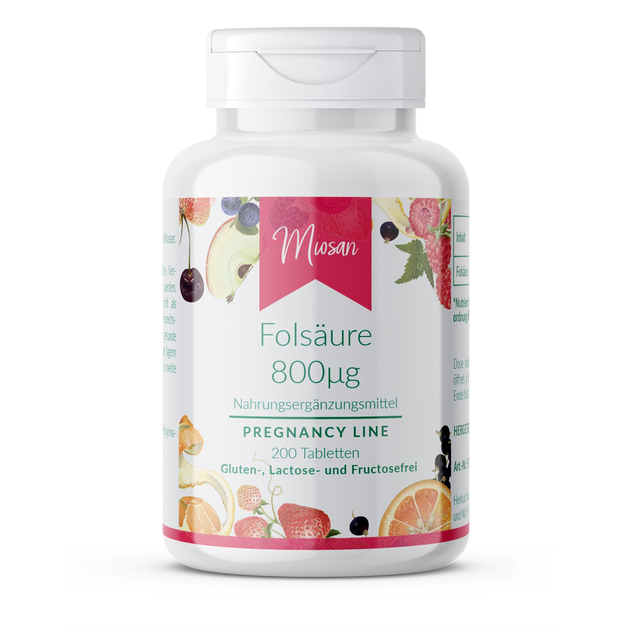 Miosan Folsäure 800µg - für Schwangerschaft 200 St