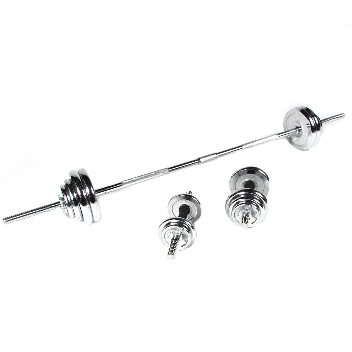 Set Hantelscheiben und -stangen 50kg "Dumbbell And Barbell Set" O 25mm