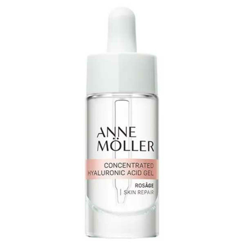 Anne Möller Rosâge Hyaluronsäure Gel in Tropfflasche.
