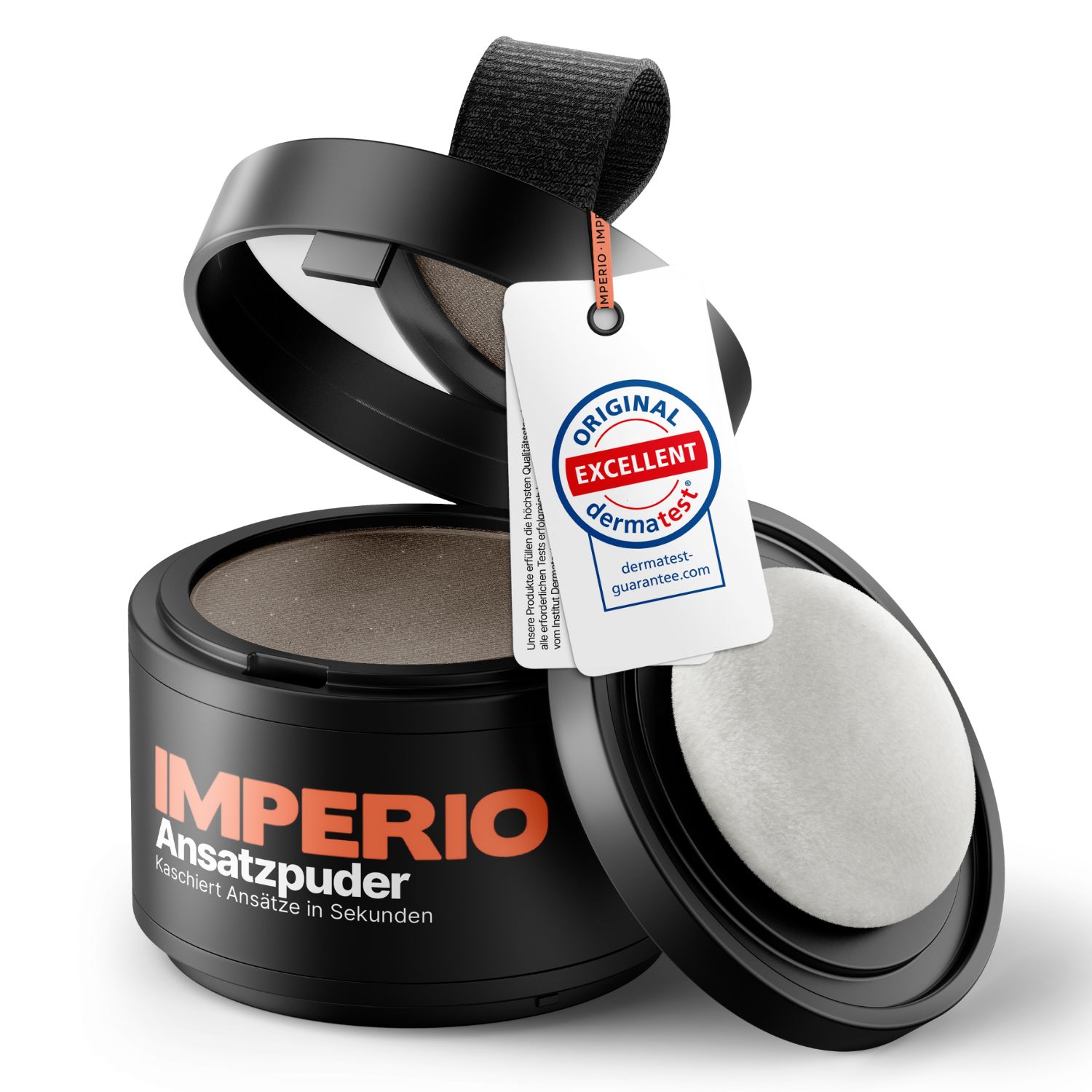 IMPERIO® Ansatzpuder - kaschiert herauswachsende Ansätze & kahle Stellen im Haar