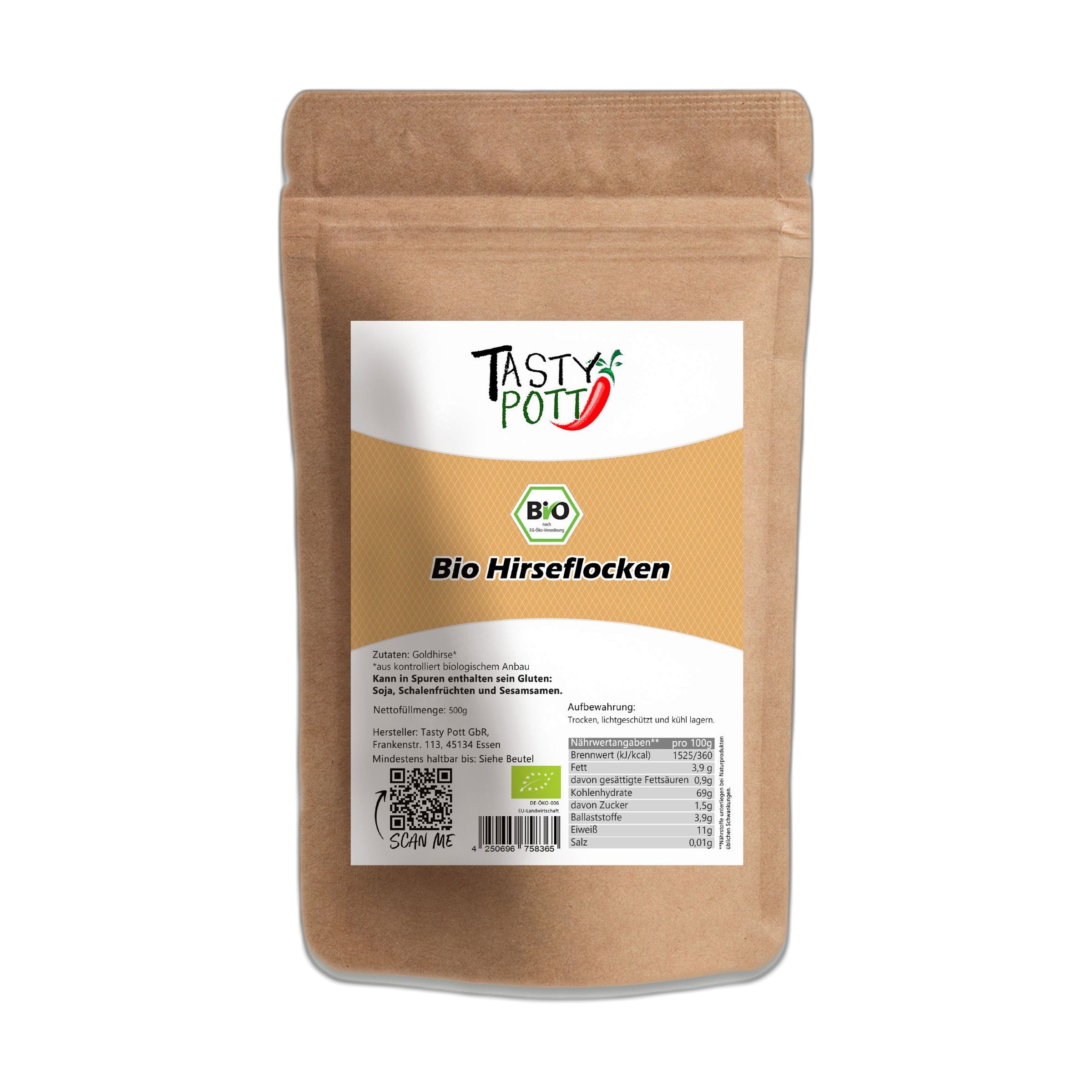 Tasty-Pott Tasty Pott Bio Hirseflocken 2000 g Flocken