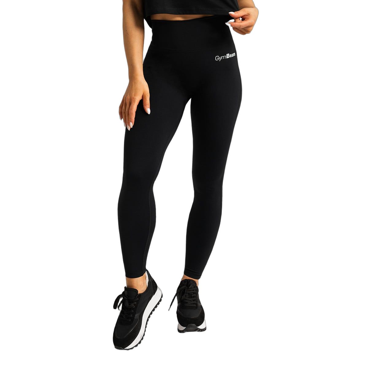 GymBeam Leggings Damen mit hoher Taille und Knöchellänge in Schwarz 1 St