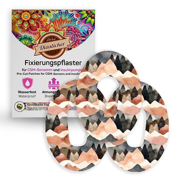 Diasticker® Dexcom G6 Fixiertapes "Mountain Forest"