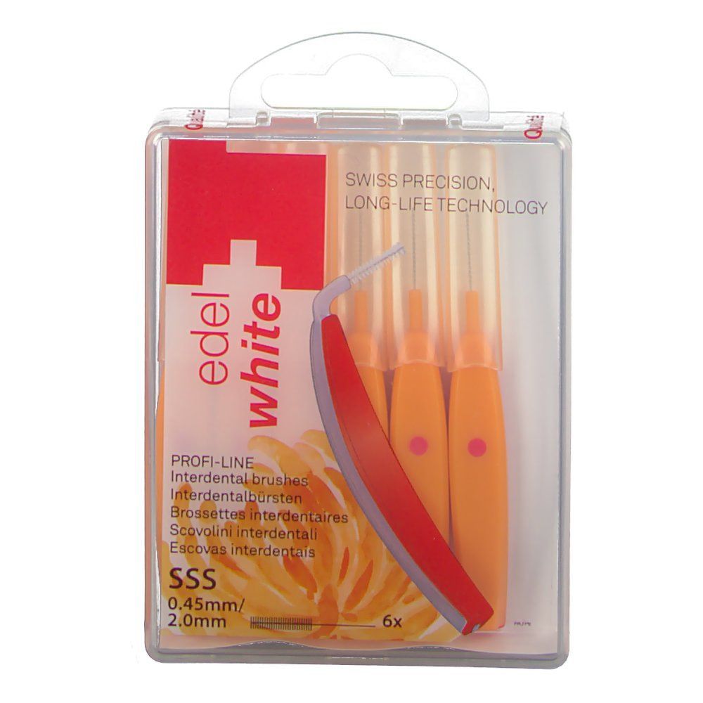 Edel white Pro Interdentalbürsten 0,45 mm / 2 mm