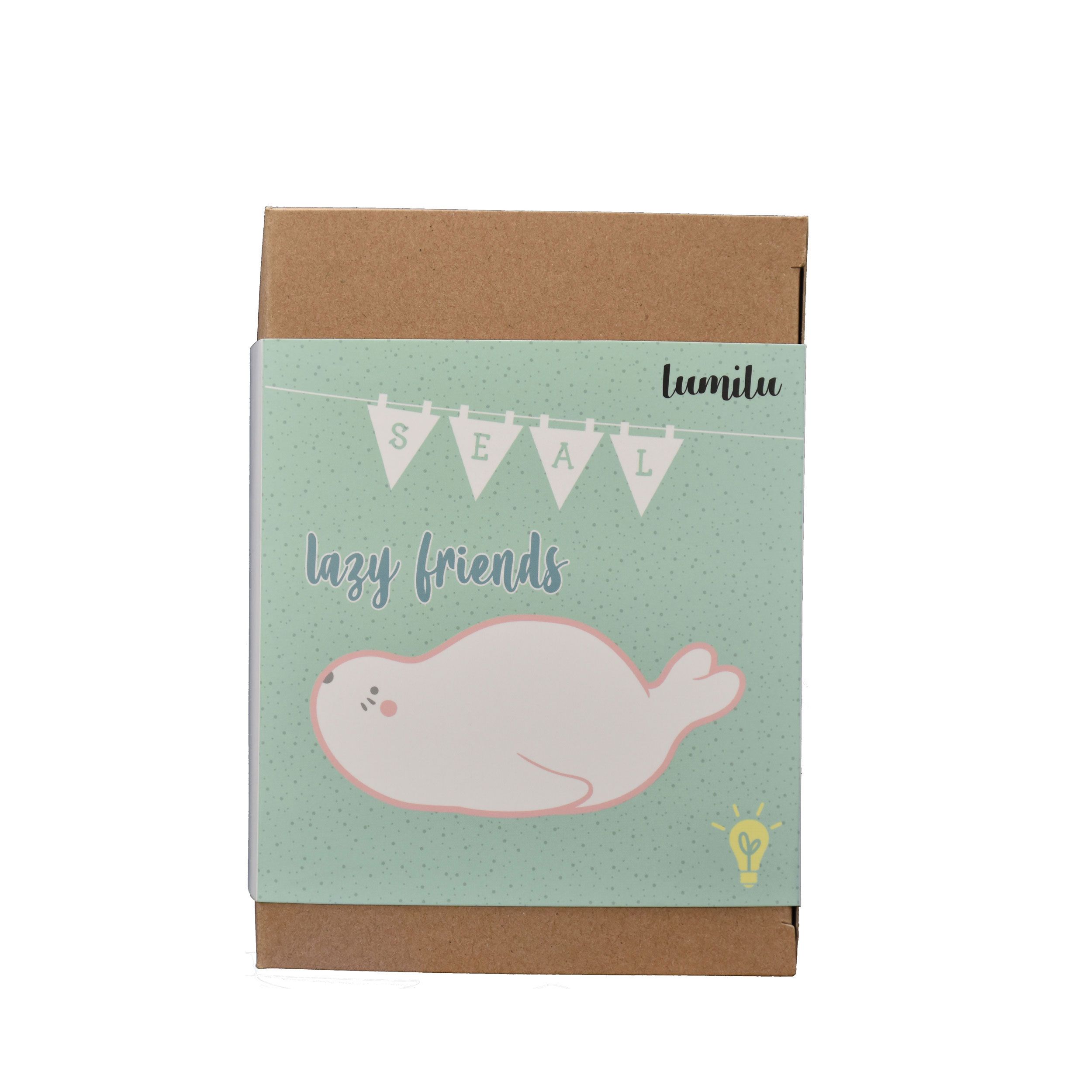 reer lumilu Lazy Friends Seehund, Nachtlicht, LED, Timer
