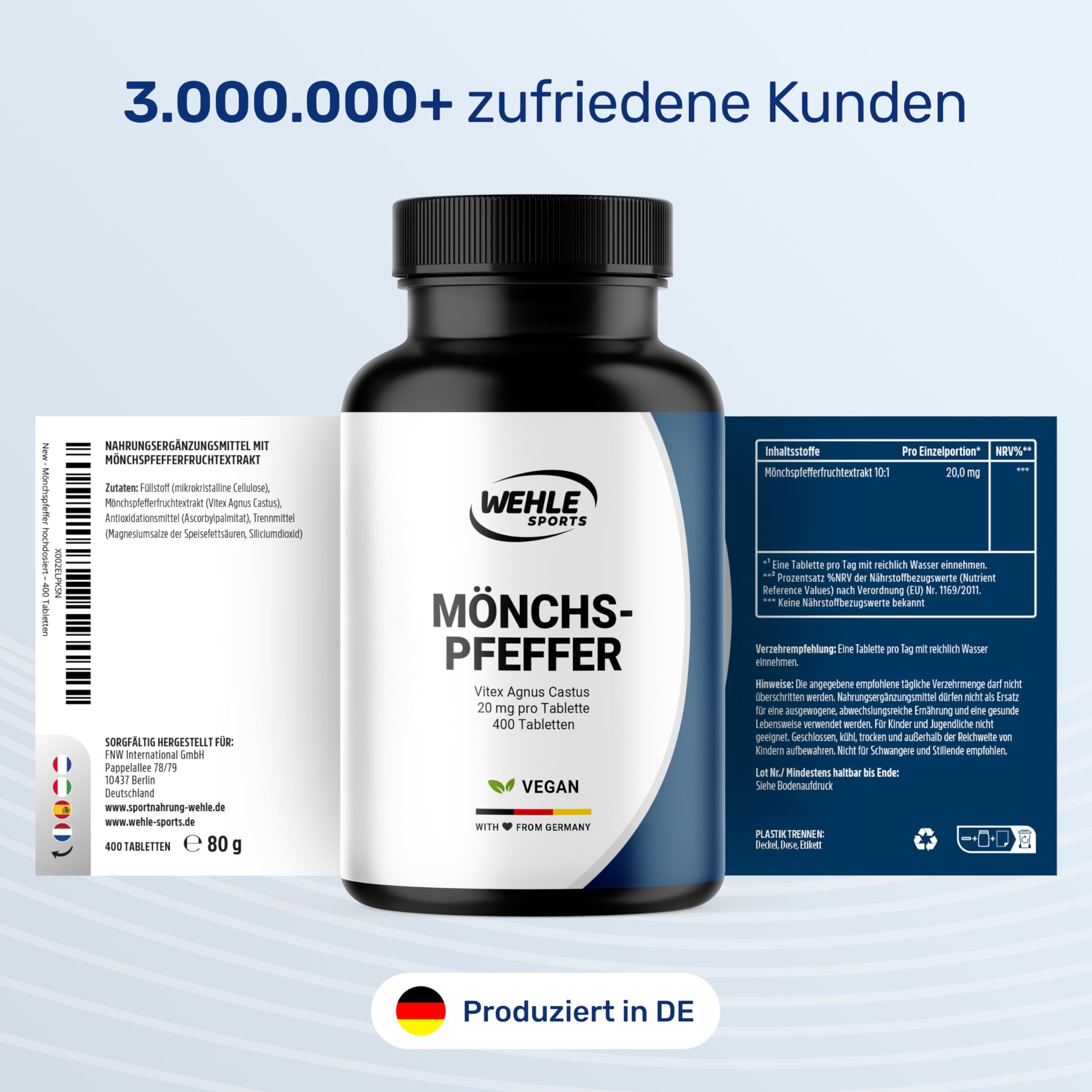 Wehle Sports Mönchspfeffer Tabletten
