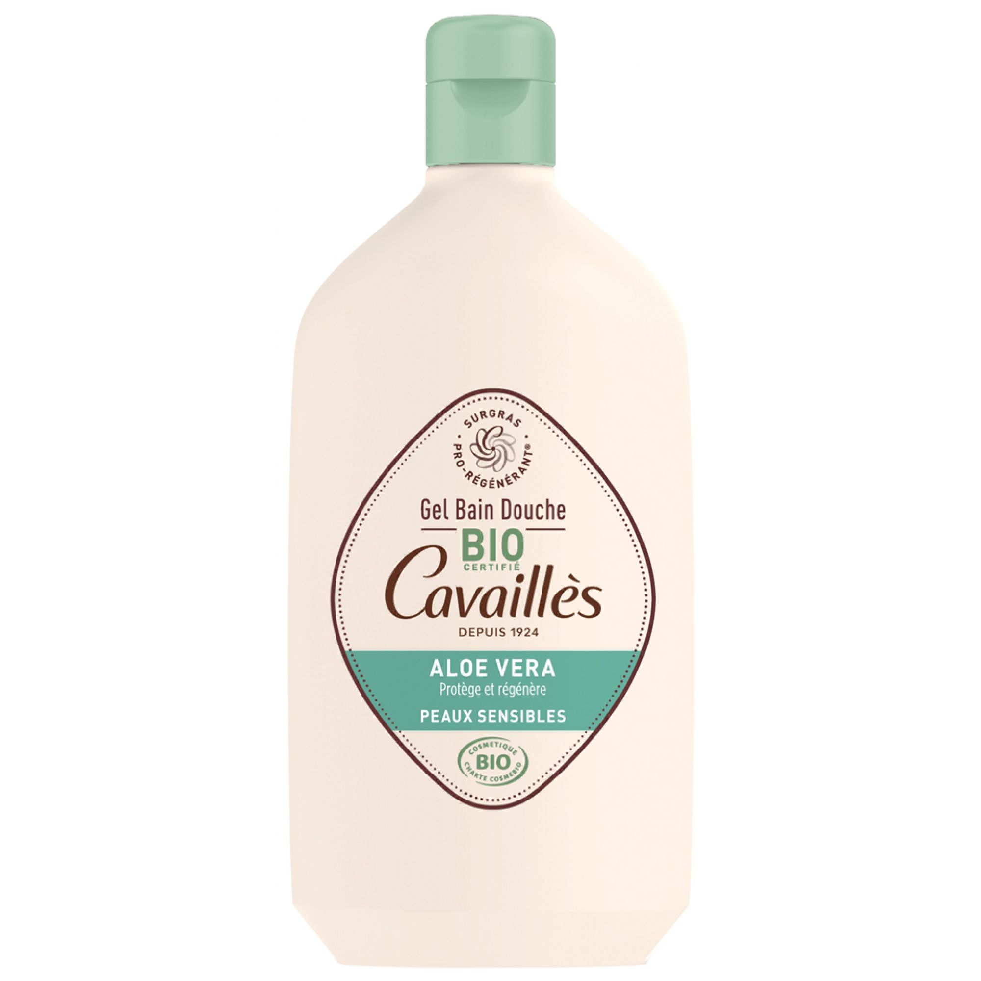 Rogé Cavaillès Duschgel für empfindliche Haut mit Bio-Aloe Vera 8,5x5,5x20 cm