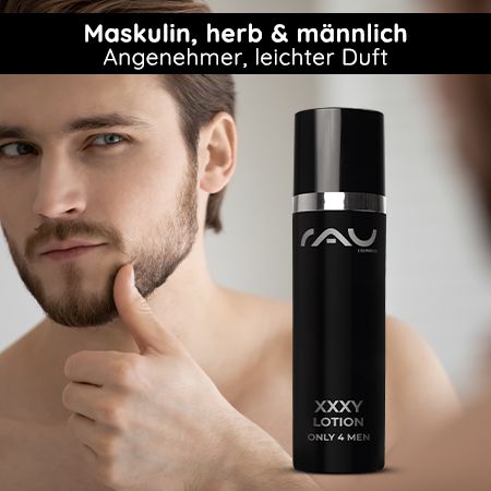 RAU Cosmetics XXXY Lotion only 4 men Tagespflege und Aftershave in einem für Männer