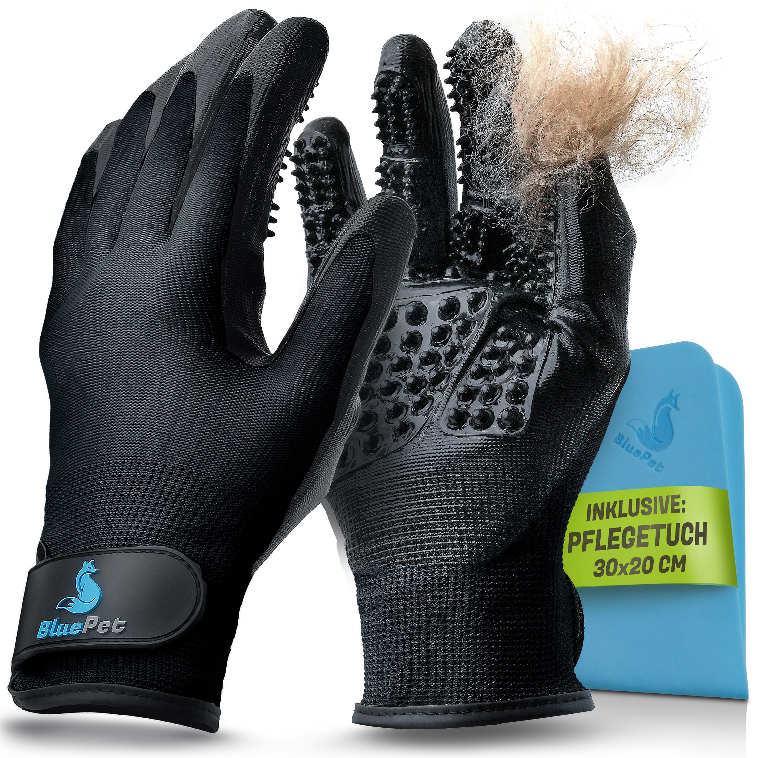 BluePet Waschhandschuhe für Hunde