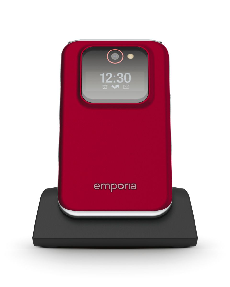 emporia JOY Senioren Klapptelefon rot 2G 128MB 2,8 Zoll 2MP Notruffunktion