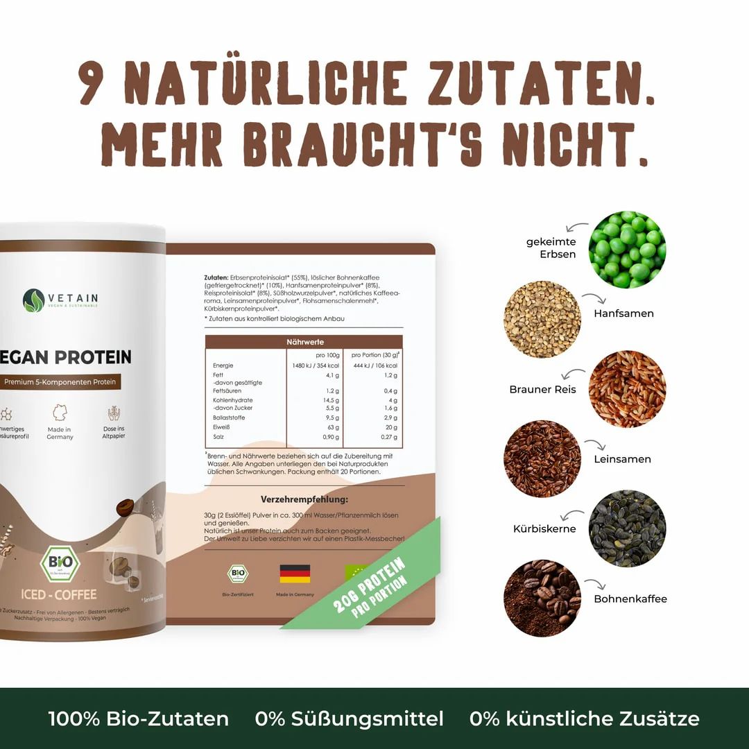Vetain Vegan Protein Iced-Coffee