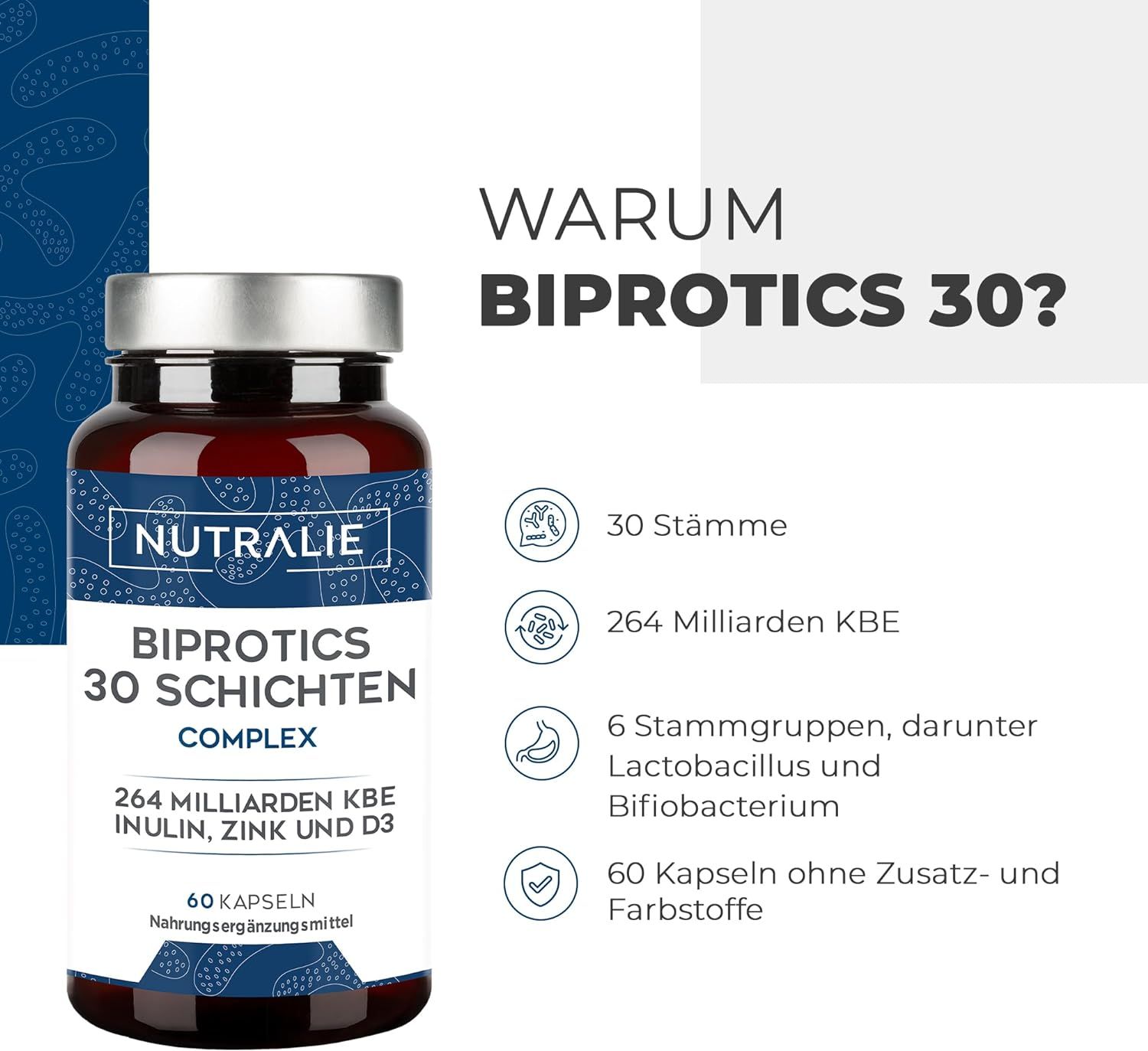 Nutralie Biprotics -Komplex 30 Stämme Kulturen Complex