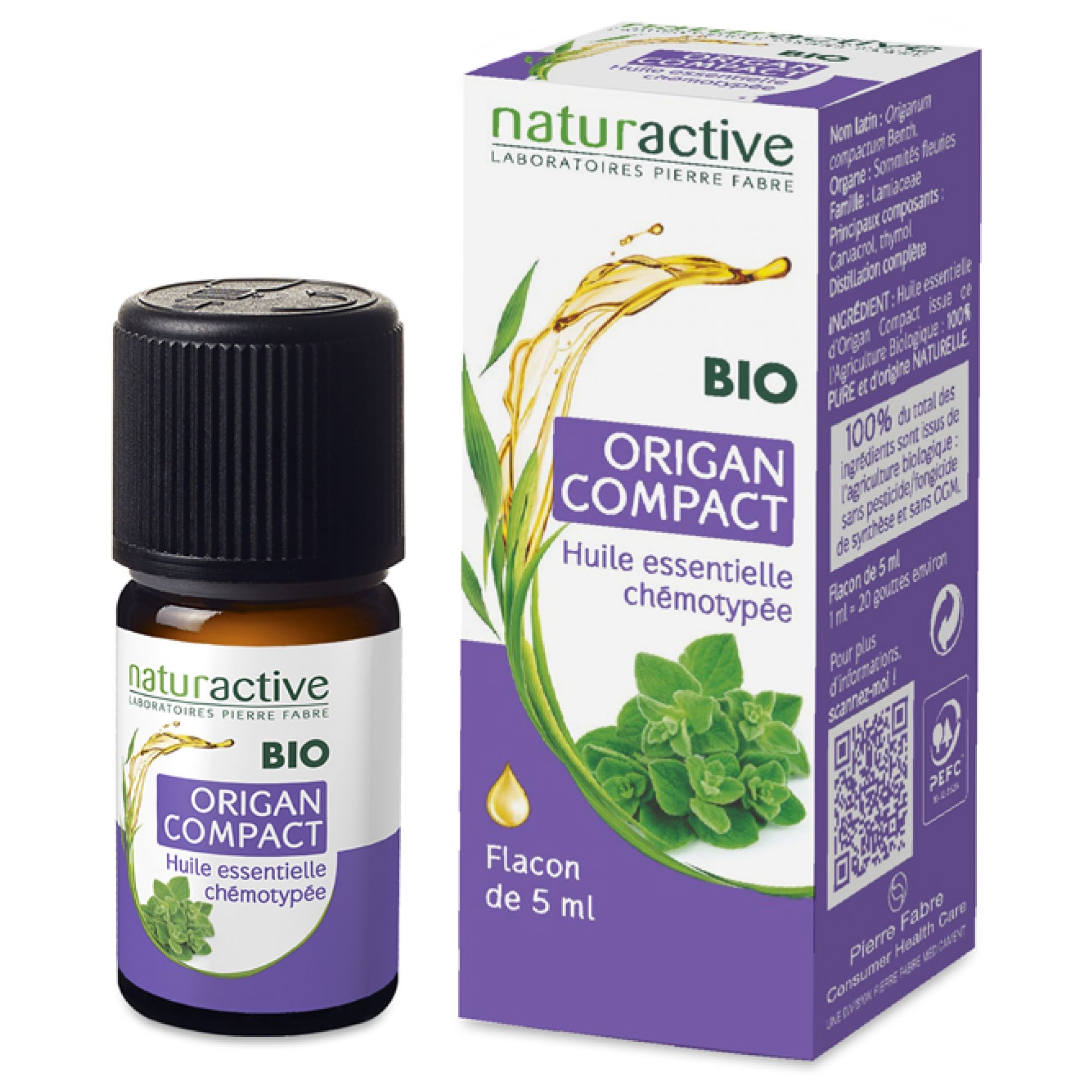 Naturactive Ätherisches Öl Bio Origan Compact 8,2x3,2x3 cm
