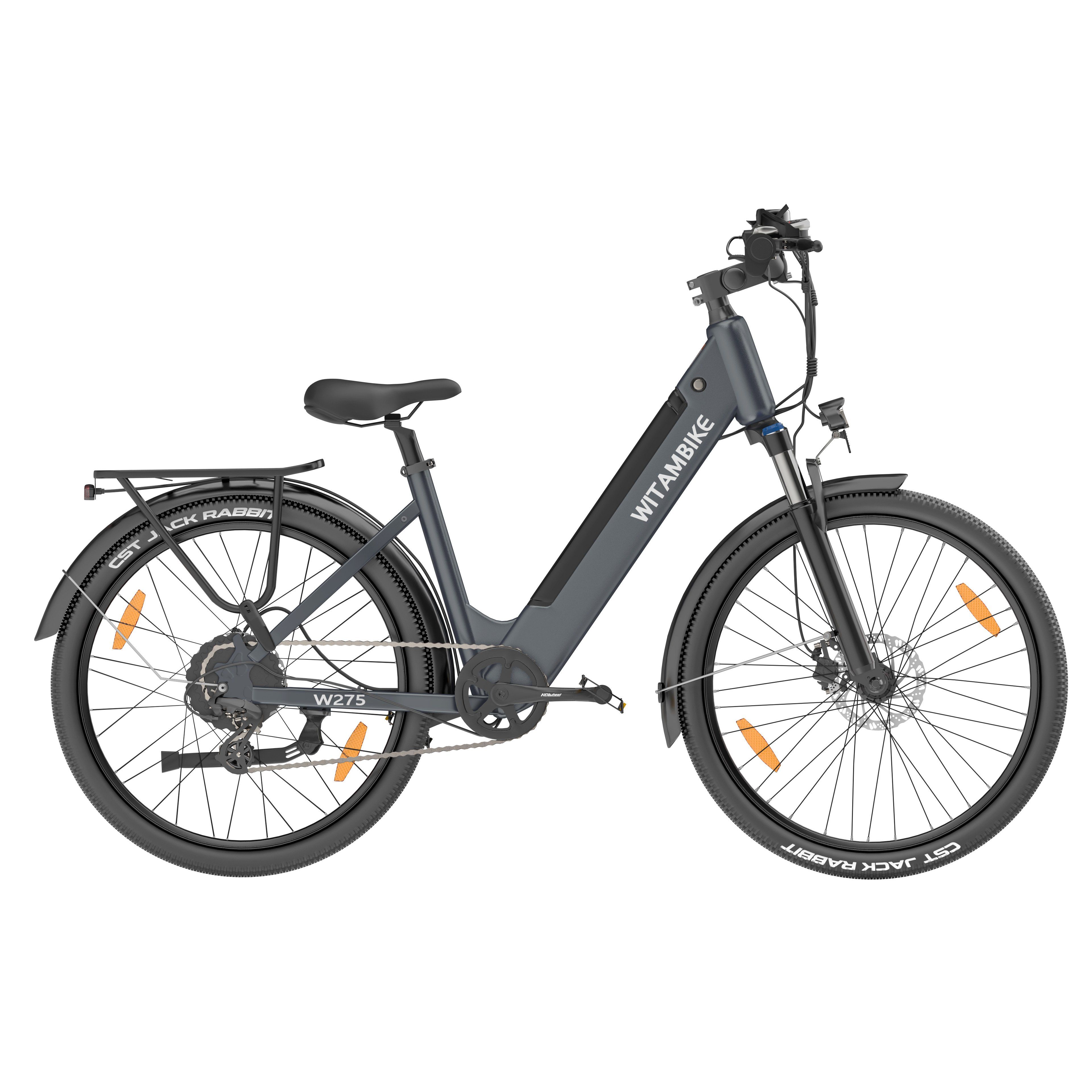 WITAMBIKE W275 E-Bike für Pendler, 36V 13Ah, 27,5" x 2,10 Reifen