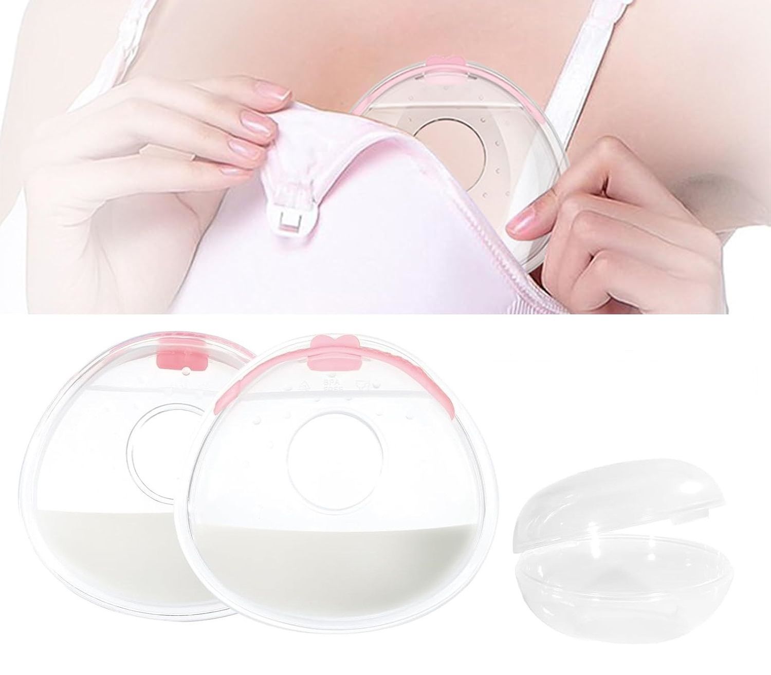 Milchsammler Silikon mit Deckel, BPA frei, wiederverwendbar & auslaufsicher