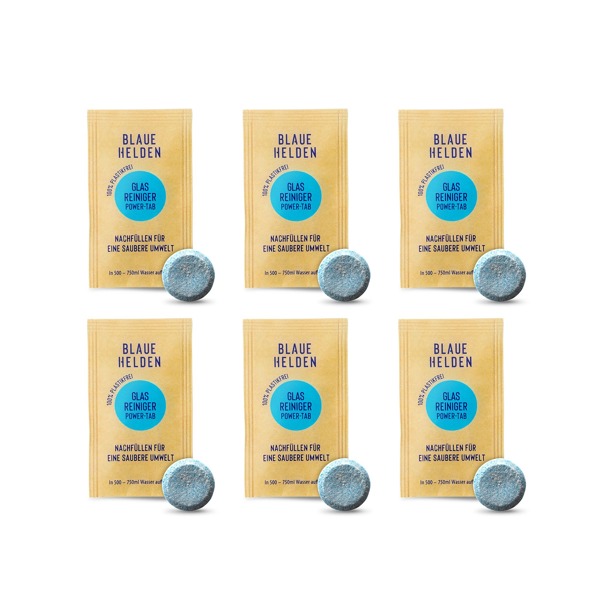 Blaue Helden Glasreiniger Power-Tabs