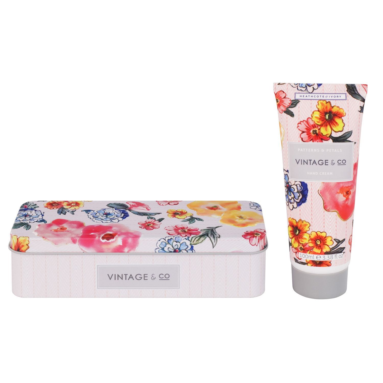 Heathcote & Ivory Patterns & Petals - Handcreme in der Blech Dose