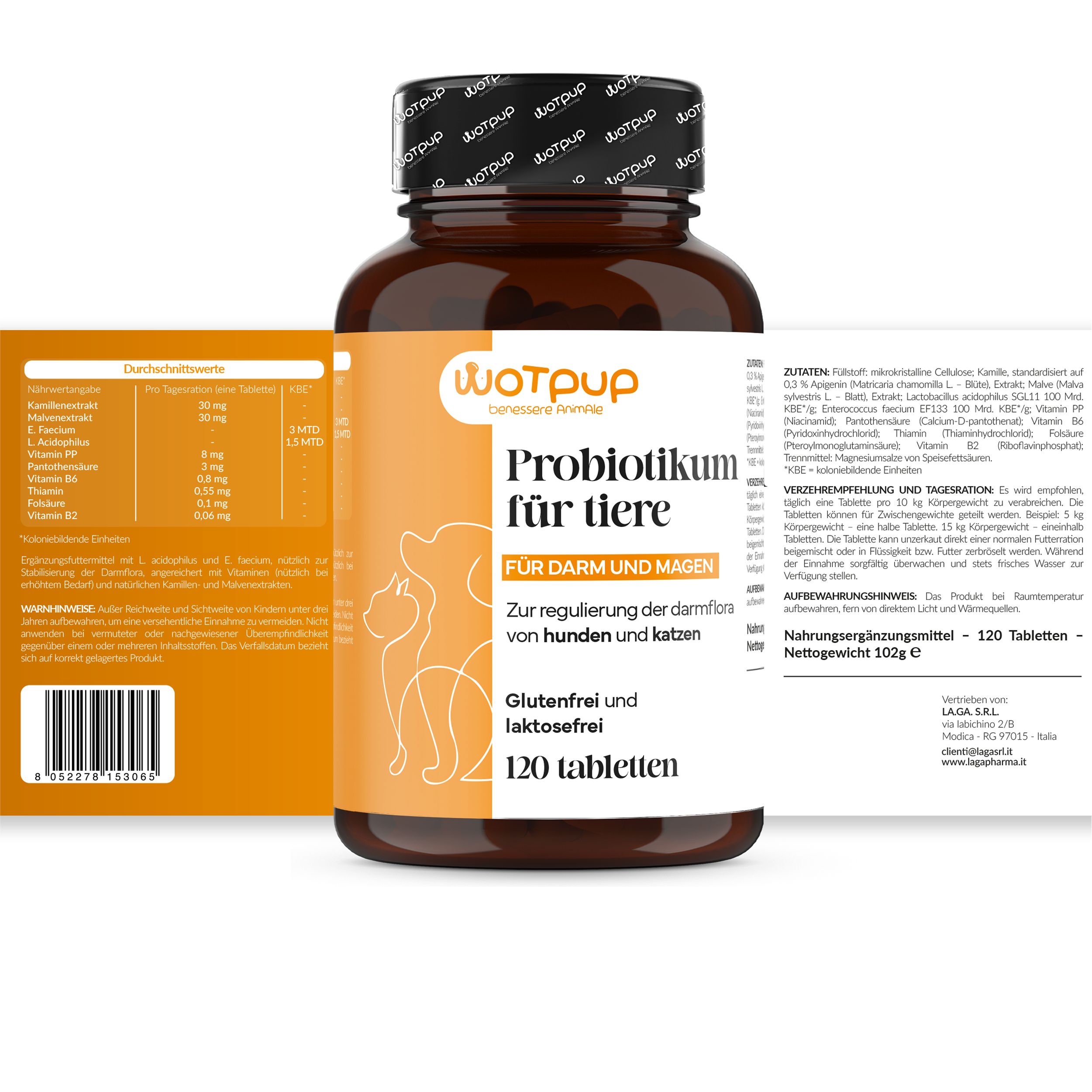 LA.GA Sparset Komplett Wellness – Probiotika + ArtiPet 180 + Anti-Zahnstein + Kotbeutelspender