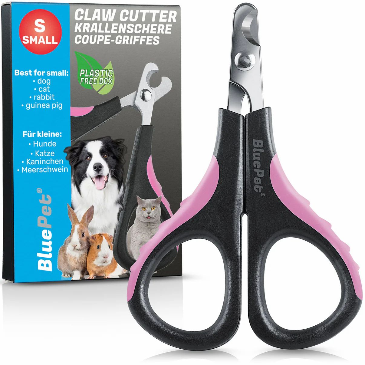 BluePet Krallenschere Mini für Katzen, Welpen, kleine Hunde & Kleintiere 1 St