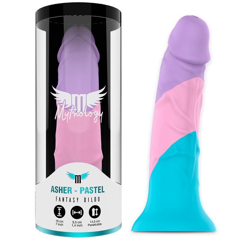 Mythology Fantasy Dildo 'Asher Pastel' mit Saugnapf 1 St