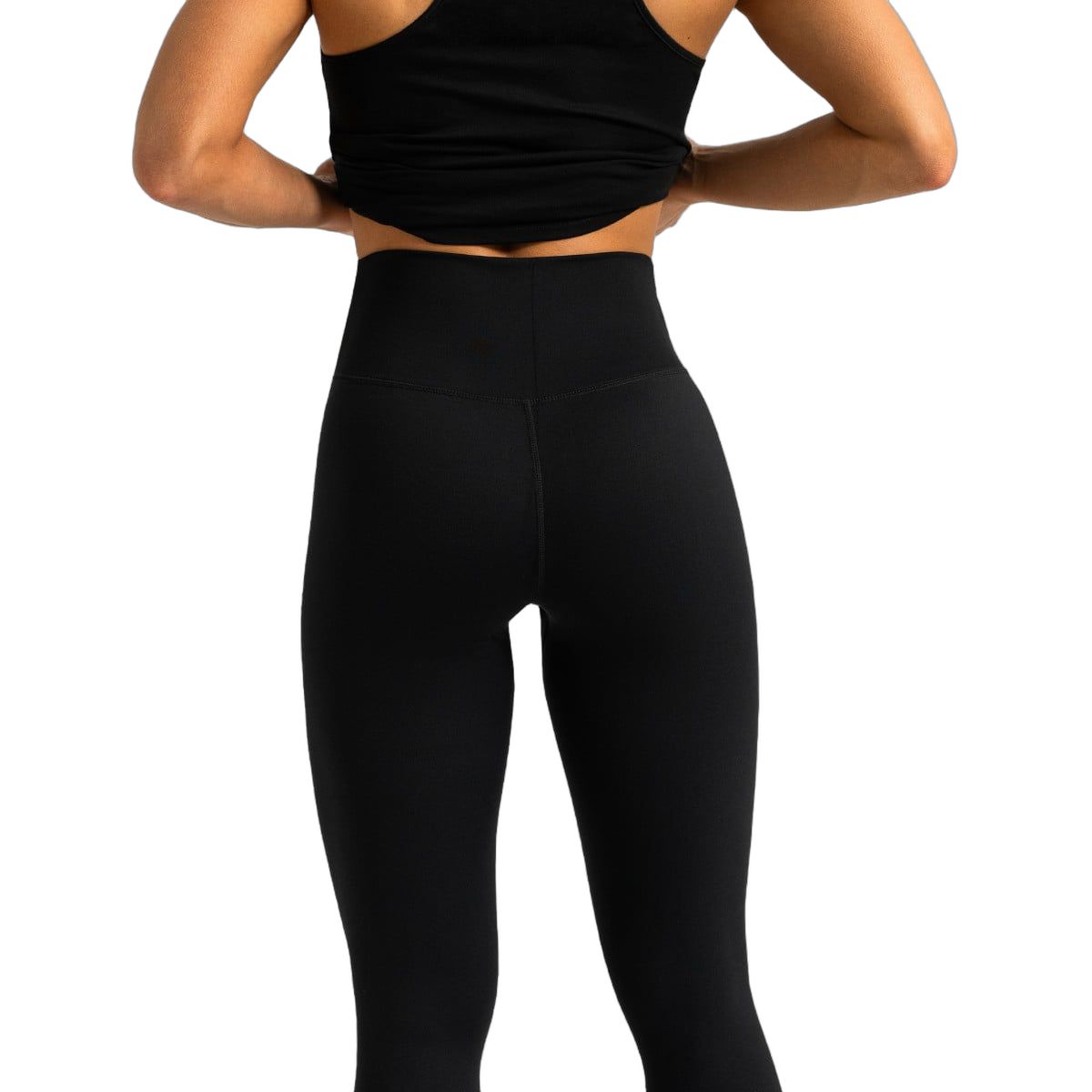 GymBeam Leggings Damen mit hoher Taille und Knöchellänge in Schwarz
