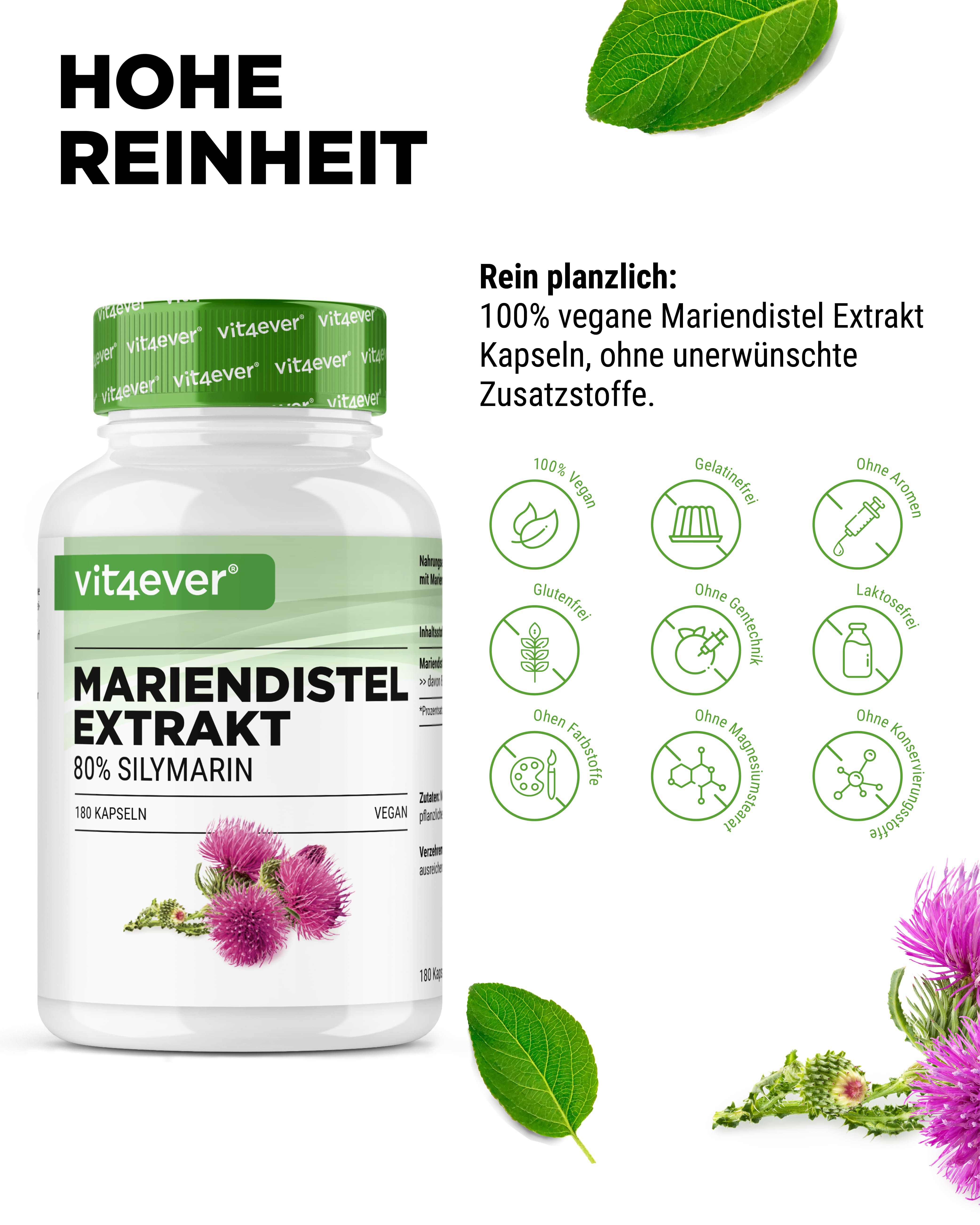 vit4ever Mariendistel Extrakt 500