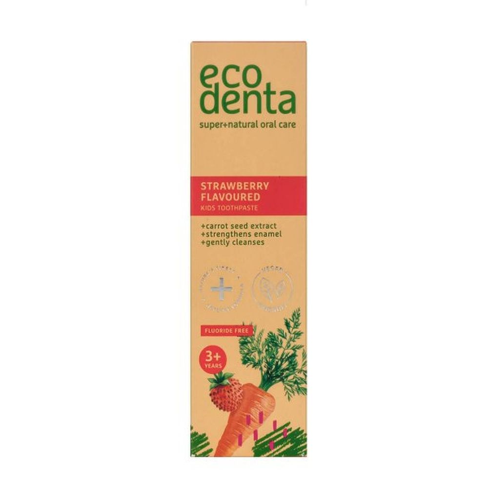 eco denta GREEN LINE Kids Zahnpasta mit Erdbeergeschmack