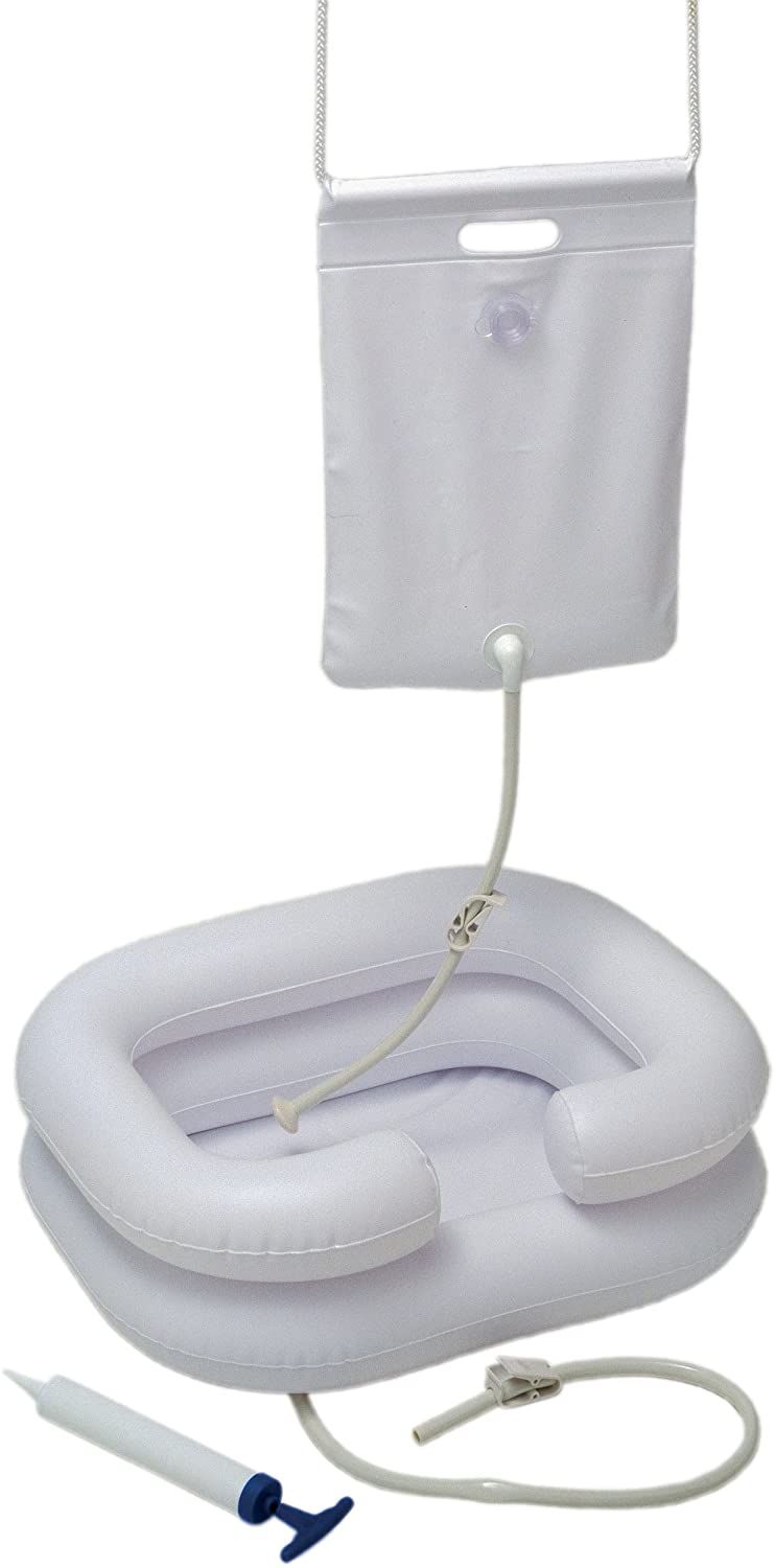 SUNDO Homecare aufblasbares Haarwaschwannen-Set EXTRA
