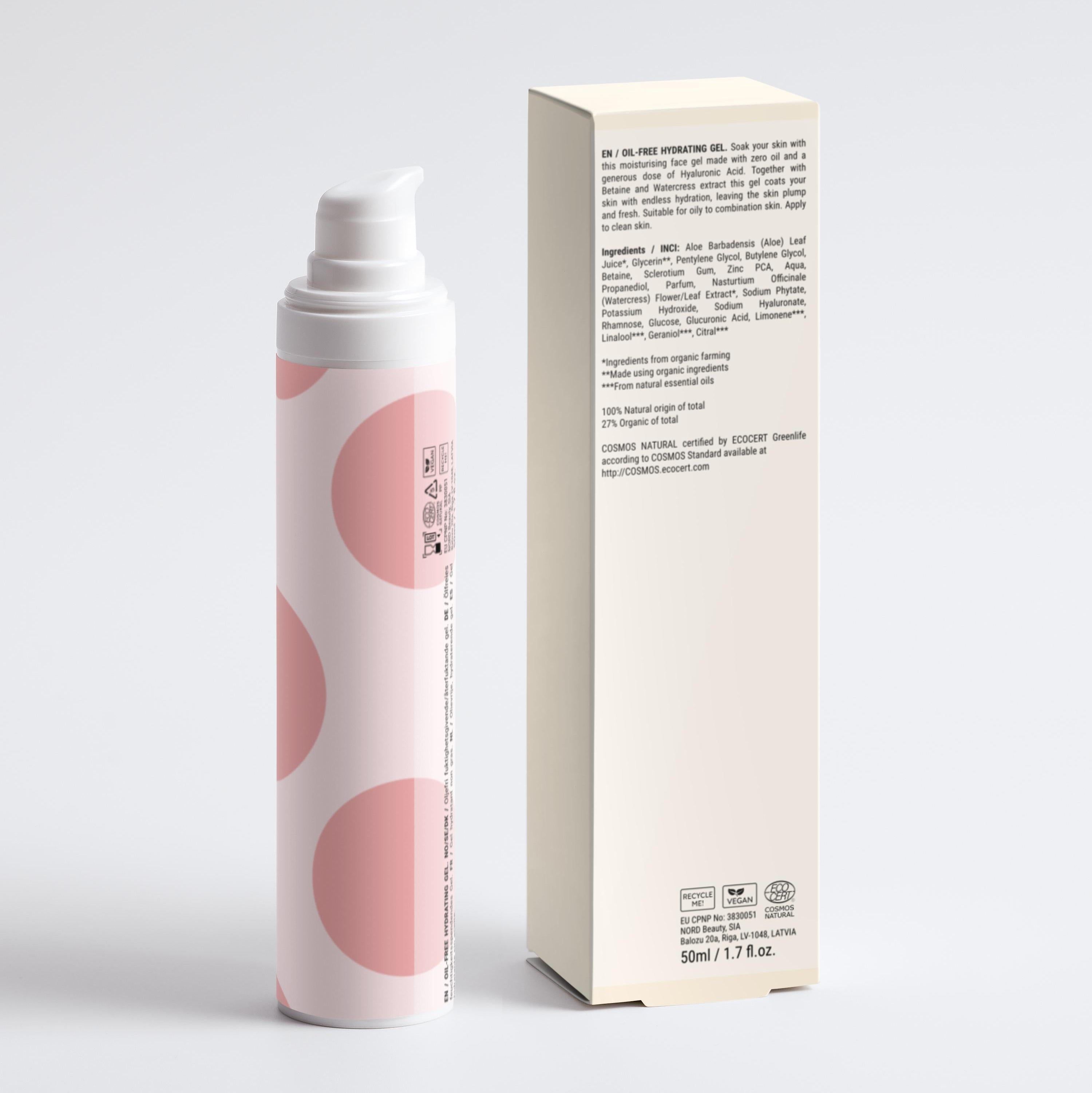 Zero Skin Ölfreies Feuchtigkeitsgel, hydratisierend ausgleichend für normale bis ölige Haut