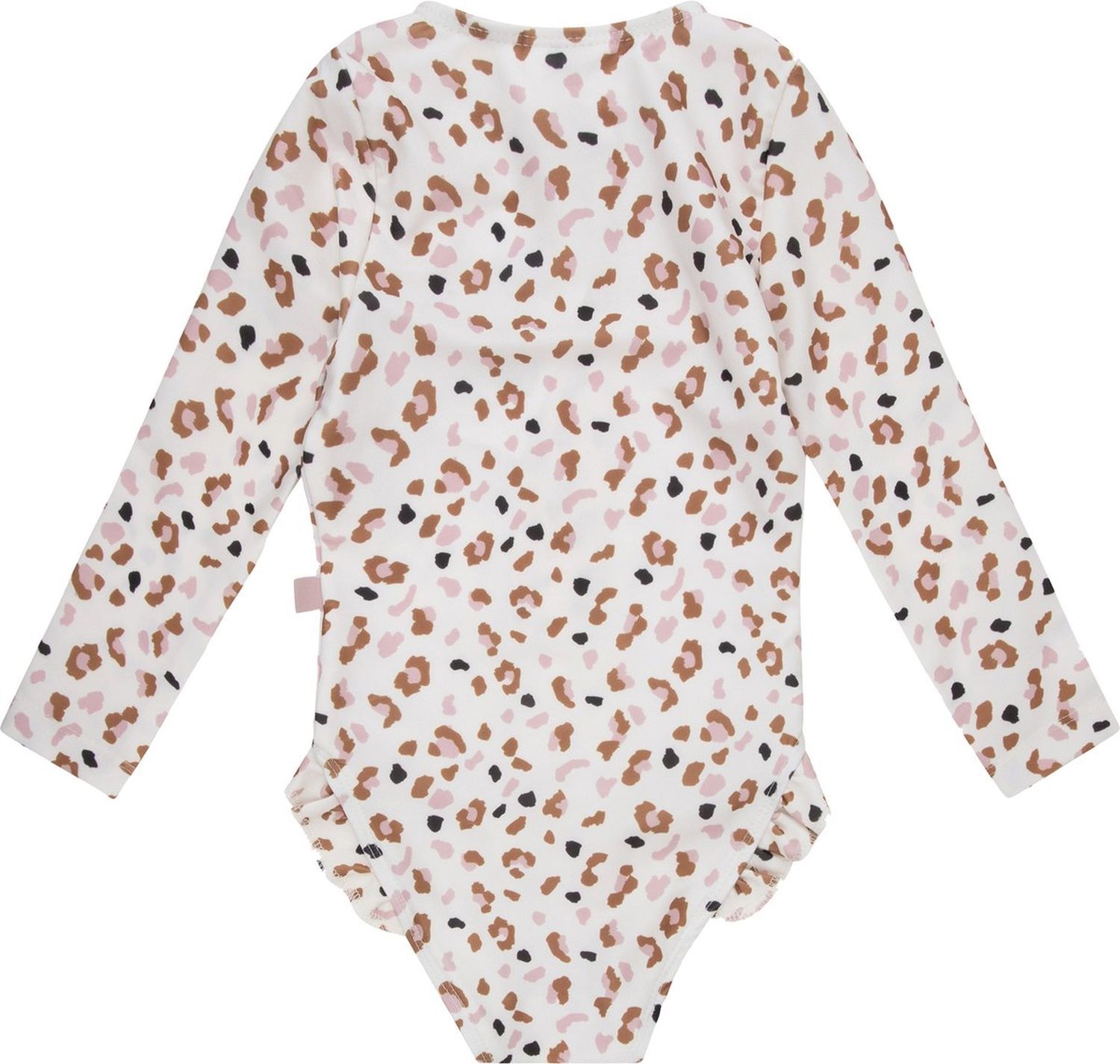 Swim Essentials LangarmUVBadeanzug für Mädchen /khaki Leoparden Muster /4