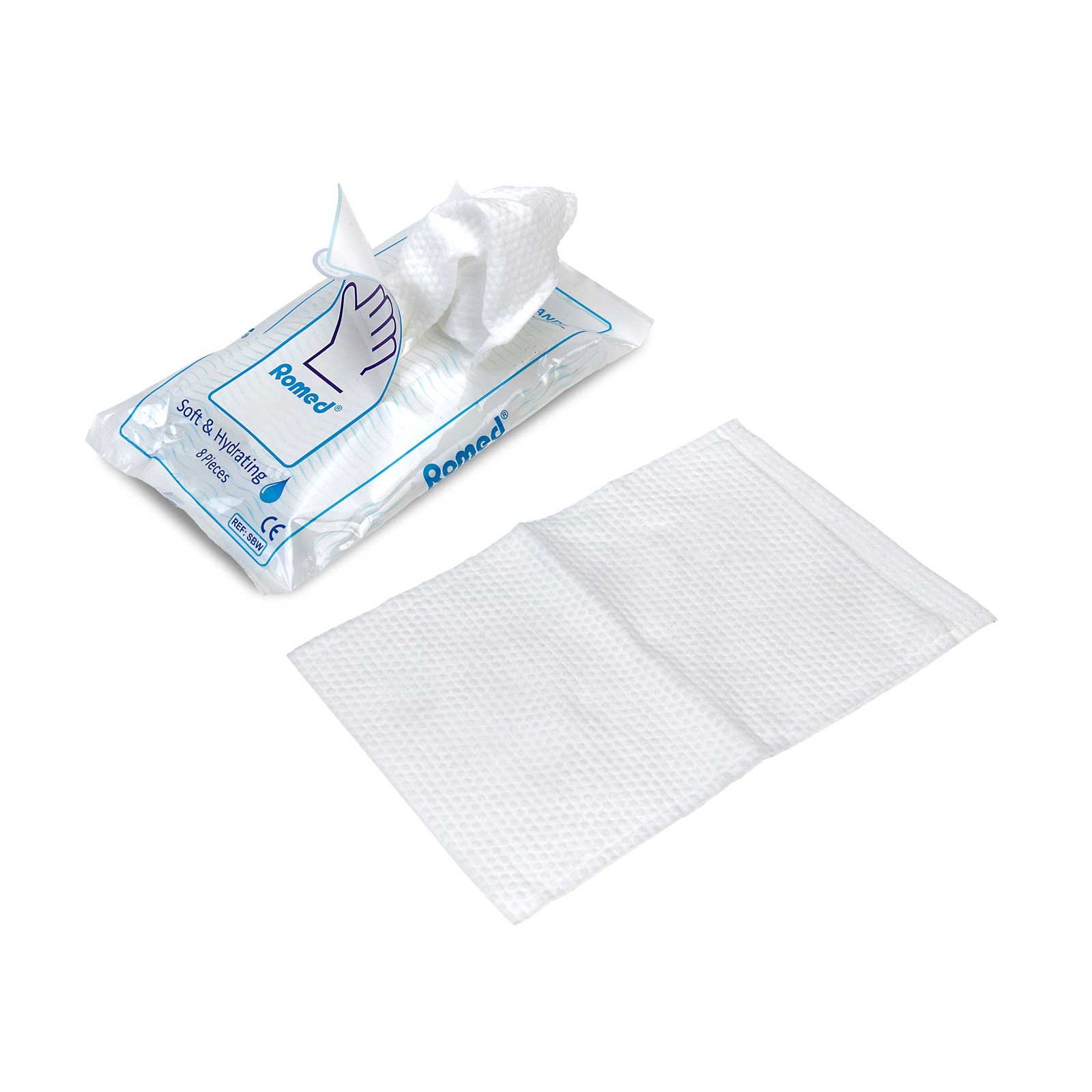 Romed Einmal-Waschhandschuhe, feucht
