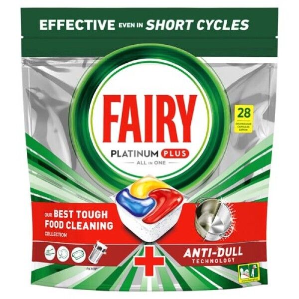 Fairy Platinum PLUS - Spülmaschinentabs All-In-One Zitrone