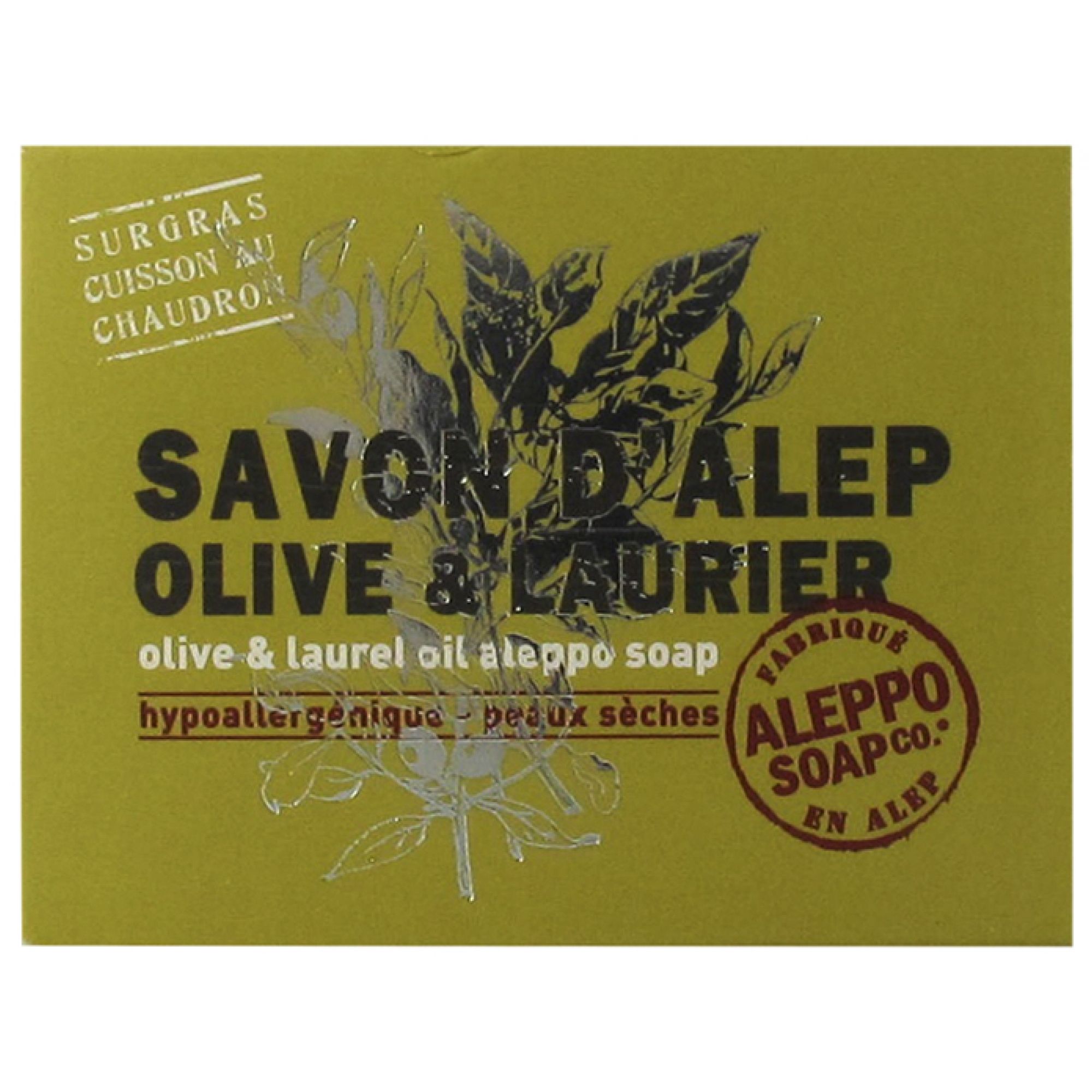 Tadé Aleppo Oliven- und Lorbeerseife 8,3x6,3x2,5 cm