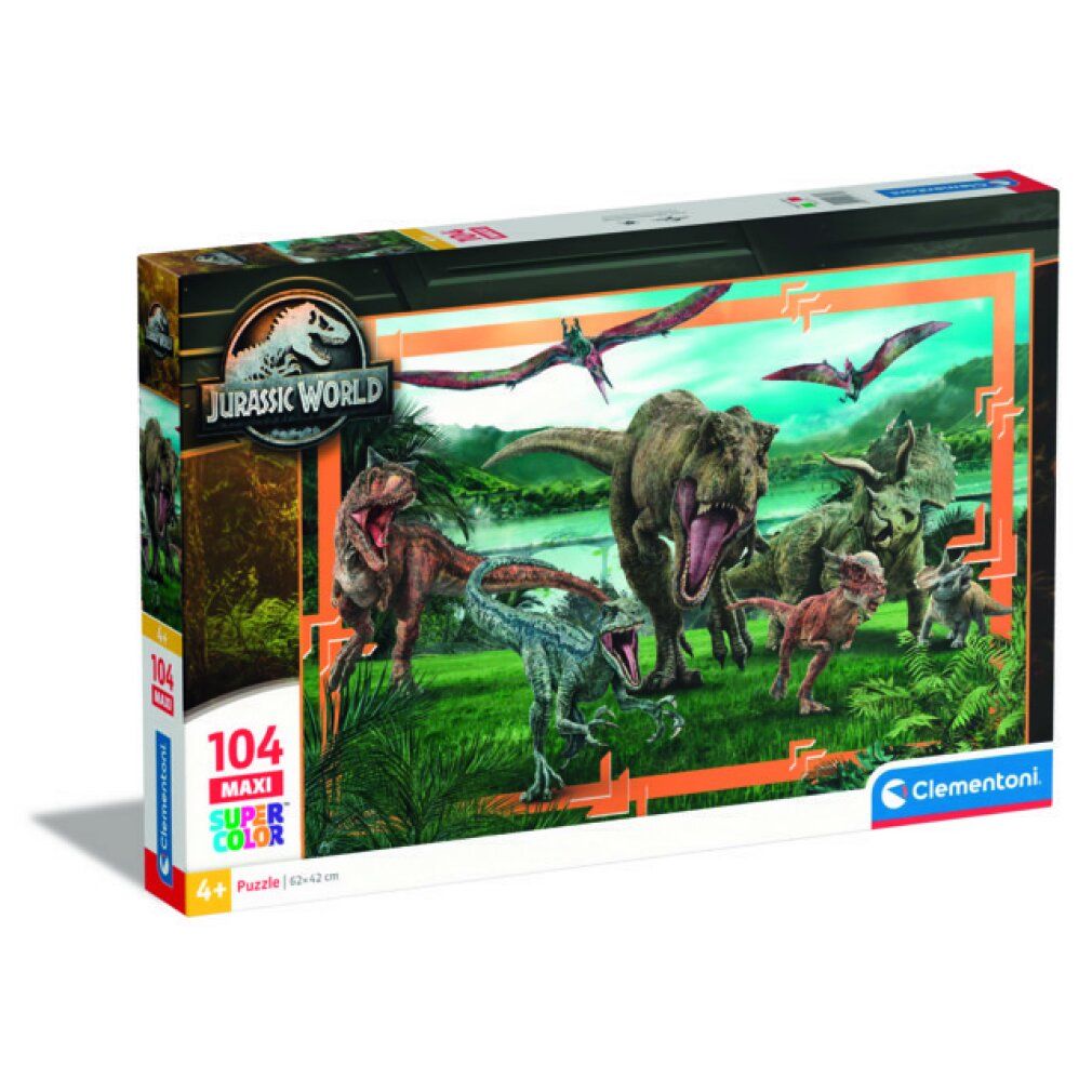 clementoni Puzzle Jurassic World maxi 104 pezzi