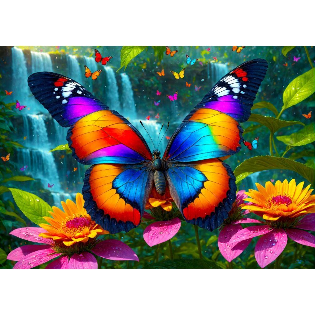 enjoy Puzzel vlinder in bos 1000 stuks 1