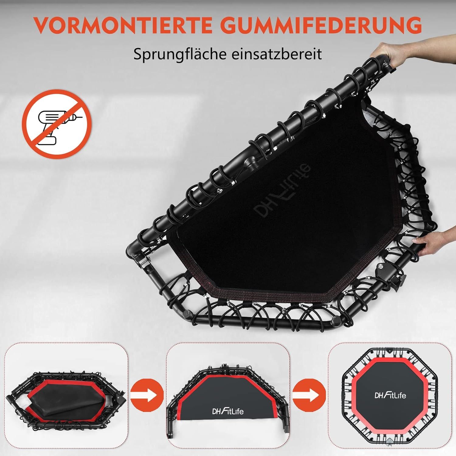 DH FitLife klappbar Fitness Trampolin